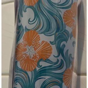 NWOT Lilly Pulitzer 12 Ounce Travel Coffee Tumbler Floral w/Lid.